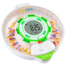 Load image into Gallery viewer, Automatic Pill Dispenser with Clear Lid and Large Display
